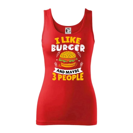 I like burger and maybe 3 people