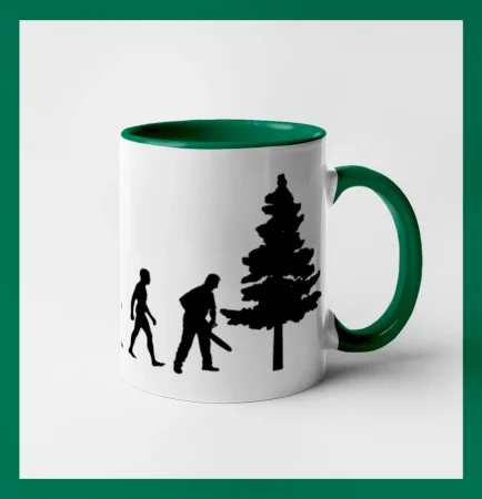 Evolúcia drevorubač - píla a strom