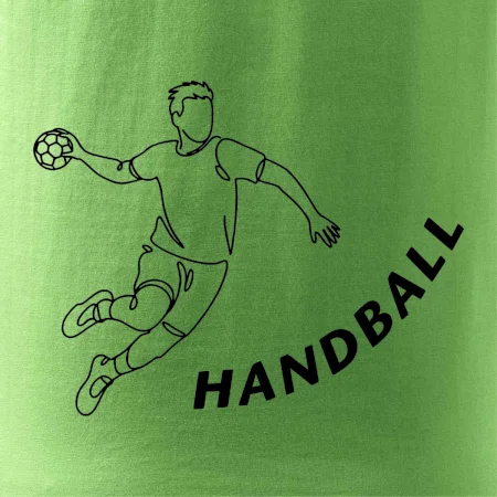 Handball nápis šikmo