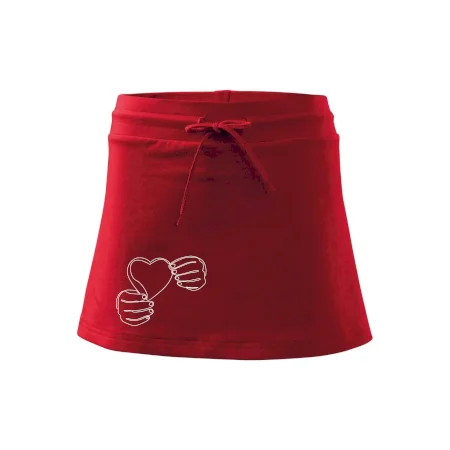 Ruka držiaca srdce jedným ťahom