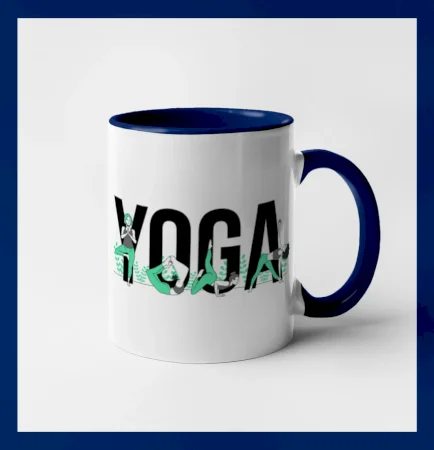 Yoga nápis farebný