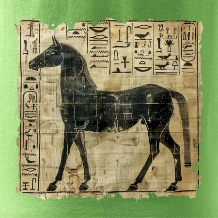 Egyptské hieroglyfy kôň