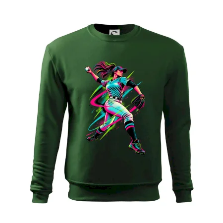 Baseballová nadhazovačka neonový pop art