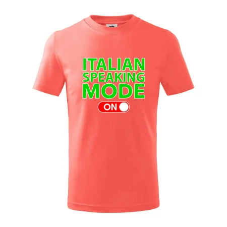 Italian speaking mode - ON