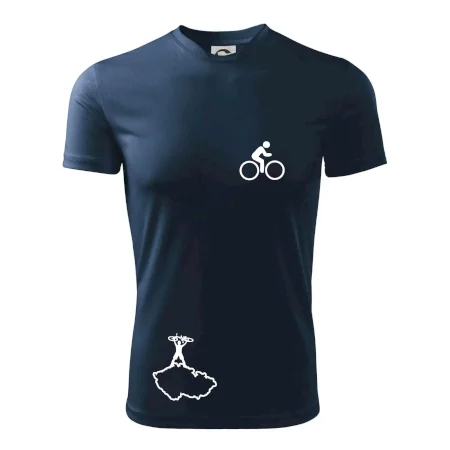 Mapa ČR + kolo na prsu