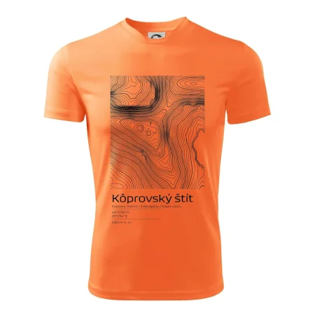 Kôprovský štít - vrstevnice v obdĺžniku