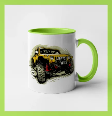 Žltý offroad s navijakom