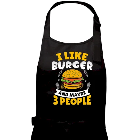 I like burger and maybe 3 people