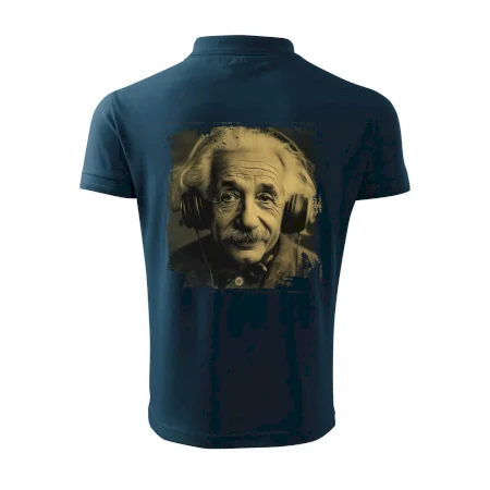 Albert Einstein so slúchadlami