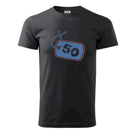 50 na krku štítok