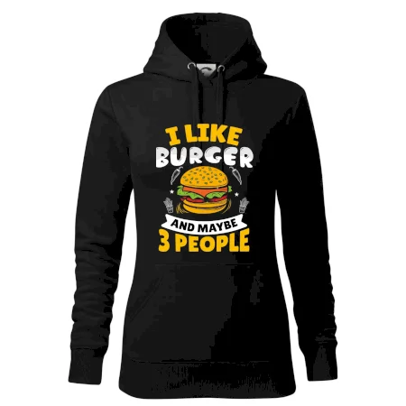 I like burger and maybe 3 people