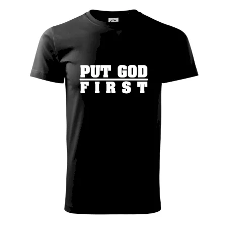 Put God first hrubý nápis