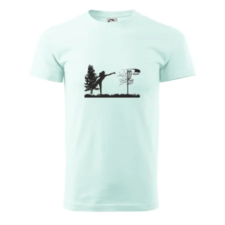 Disc golf - žena čierny obrázok