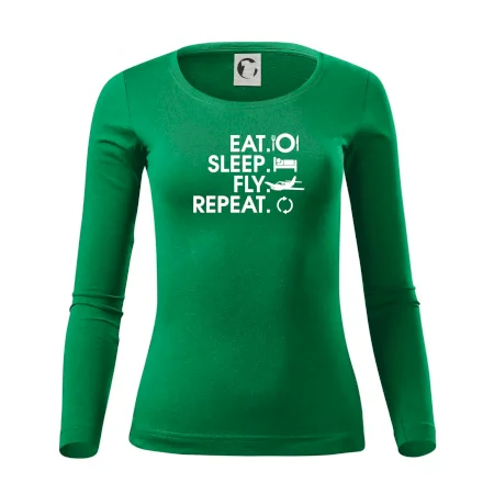 Eat sleep fly repeat