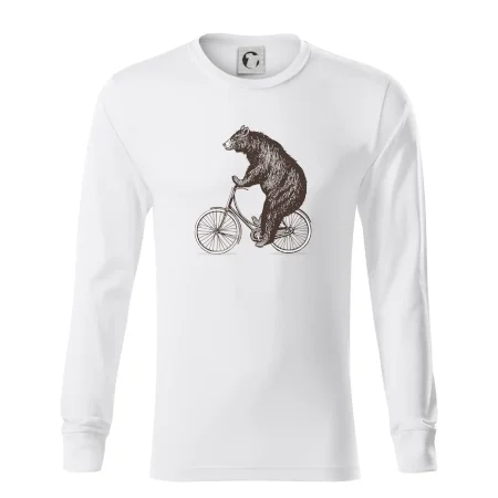 Medveď na bicykli