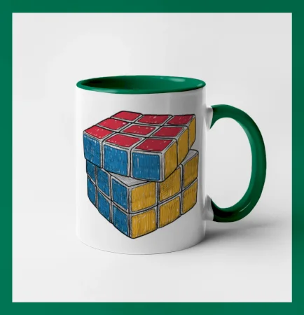 Rubikova kocka kreslená