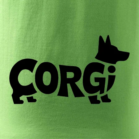 Corgi nápis v tele