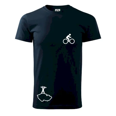 Mapa ČR + kolo na prsu