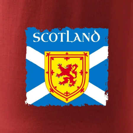 Škótska vlajka s erbom leva