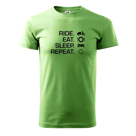 Ride Eat Sleep Repeat moto skúter