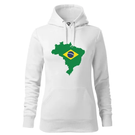 Brazília vlajka v mape
