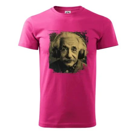 Albert Einstein so slúchadlami