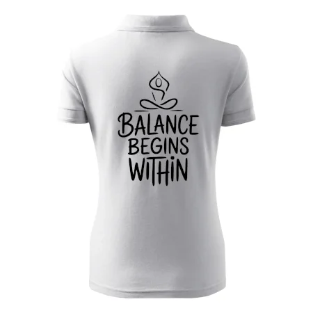 Balance begins within nápis