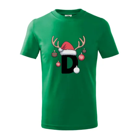 Vianočné rodinné tričká - písmeno a čiapka