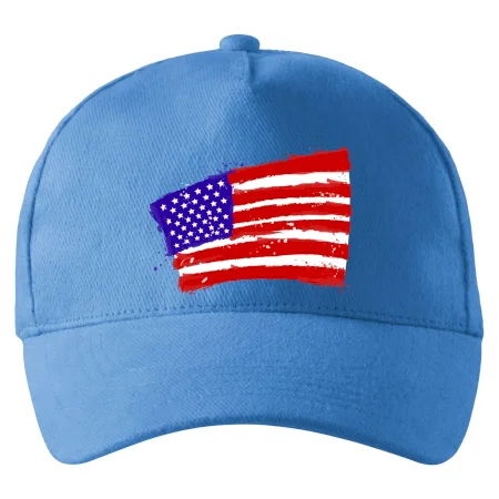 Americká vlajka ohnutá