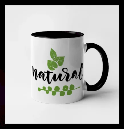 Natural - nápis v listoch
