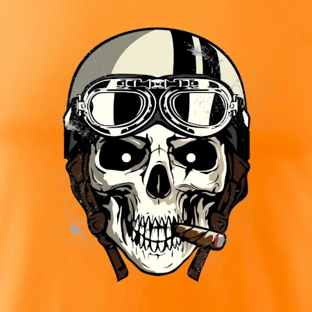 Motorkárska helma a cigara