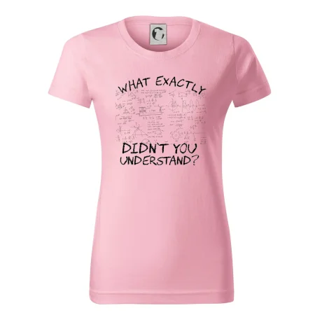 What exactly didn't you understand - physics