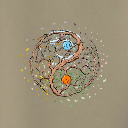 Yin & Yang strom - zima, leto