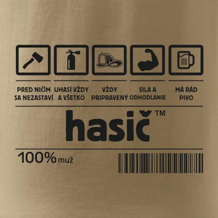 Čiarový kód - Hasič / hasička