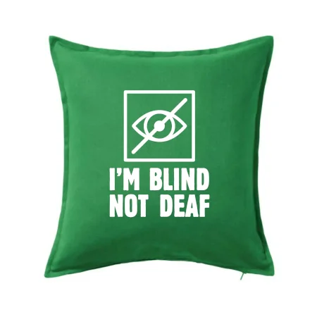 I'm blind not deaf