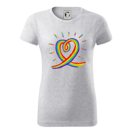 Srdce pride dúha kreslená