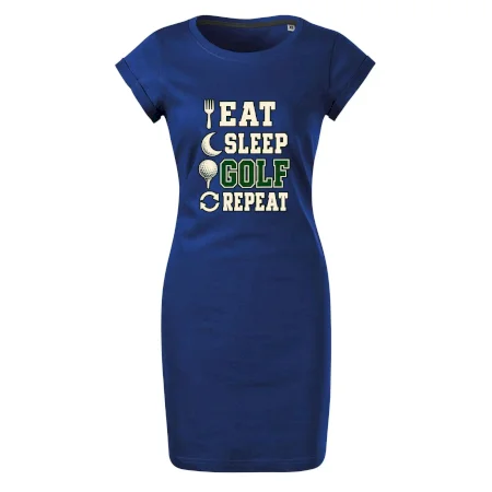 Eat sleep golf repeat typografie