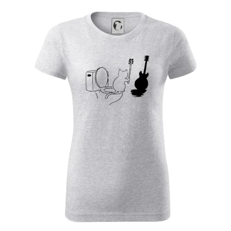 Mačka a gitara WC