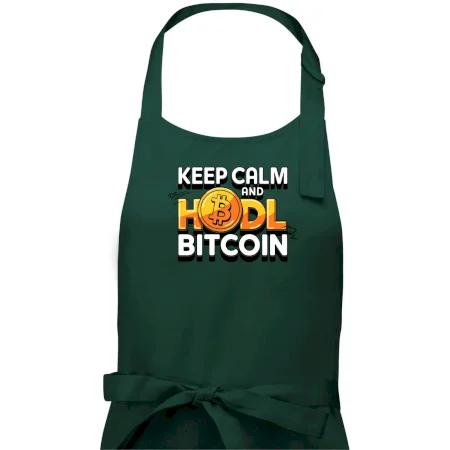 3D nápis Keep Calm and HODL Bitcoin