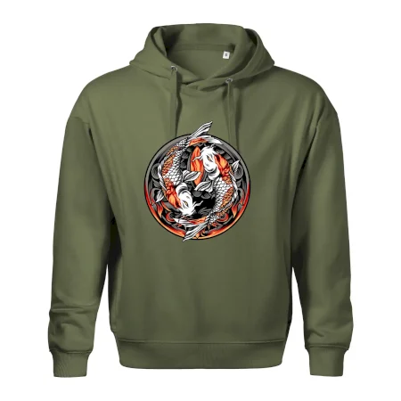 Yin & Yang Koi kapor - oranžový