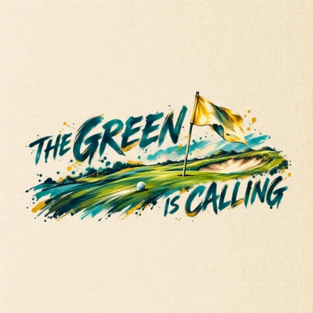The green is calling malovaný golf