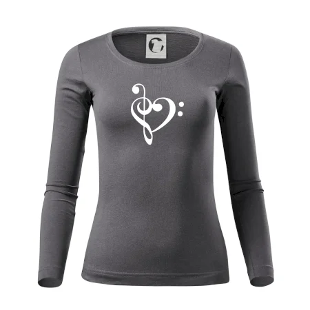 Husľový kľúč srdce