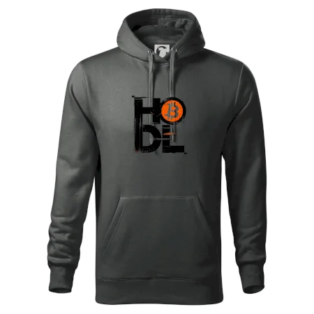 Hodl velký nápis a logo BTC
