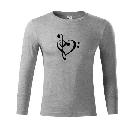 Husľový kľúč srdce