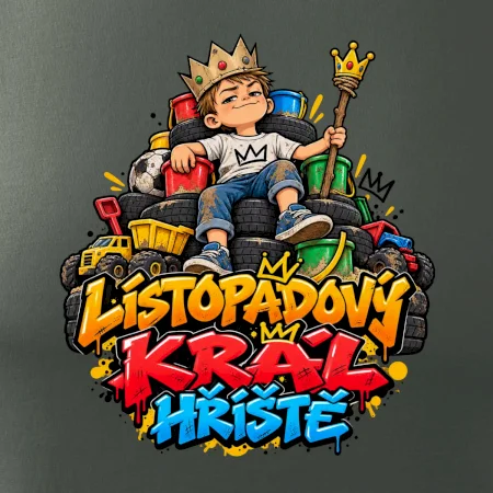Novembrový kráľ detského ihriska na tróne