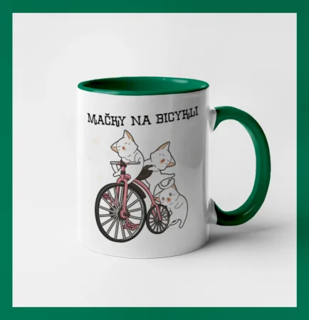 Mačky na bicykli
