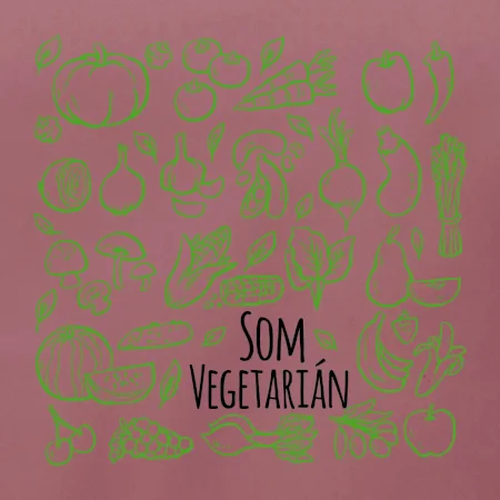 Som vegetarián - zelenina vo štvorci