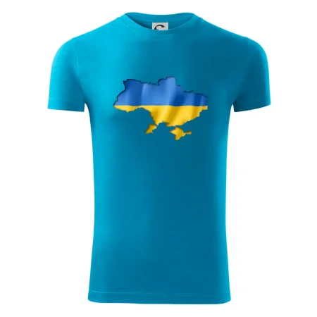 Ukrajina vlajka mapa