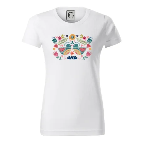 Folklór - dva farebné vtáčiky