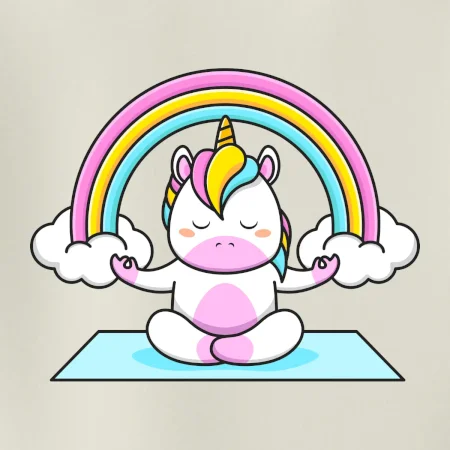 Yoga jednorožec - dúha